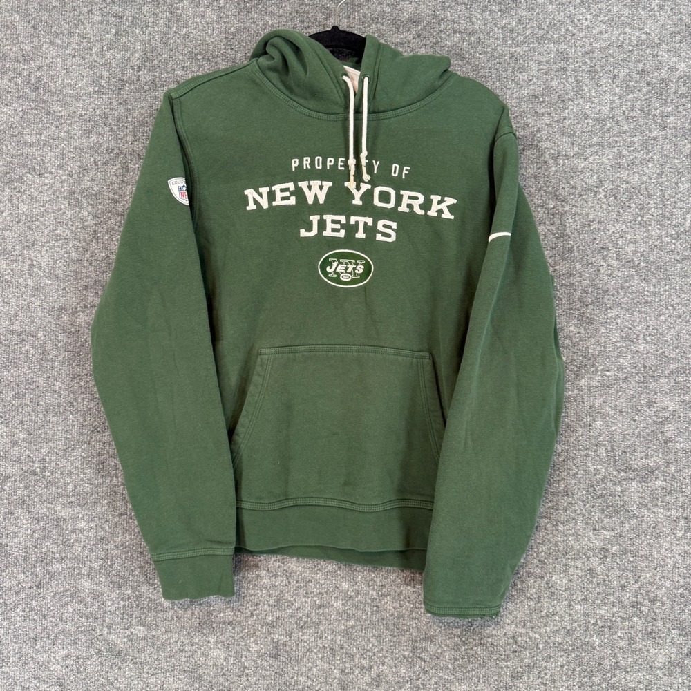 Nike Hoodie Mens Small New York Jets NFL Training Property Pullover Sweatshirt